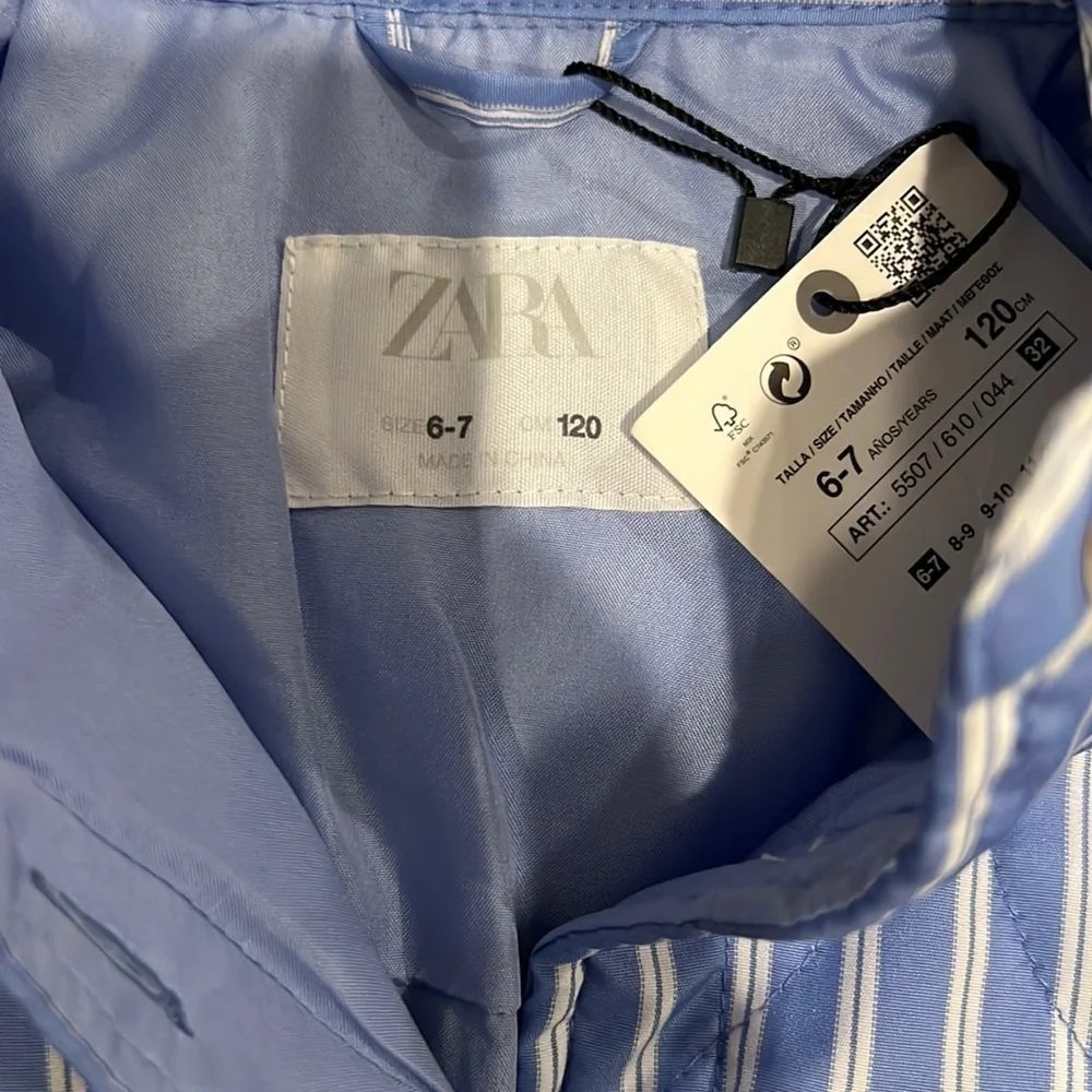 Zara Striped Jacket/Overshirt NWT